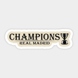 Real Madrid Champions Sticker